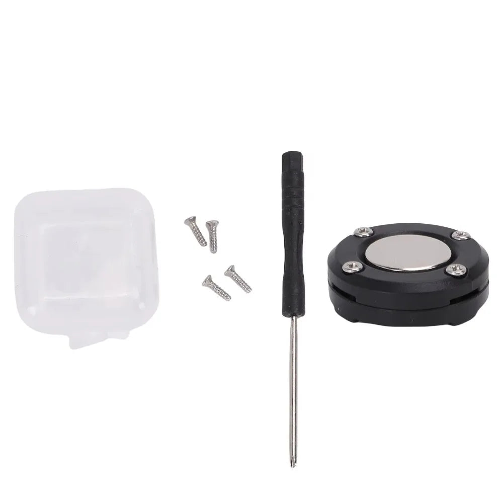 Portable Magnetic Mic Holder Back Buckle Radio Microphone Adhesive Zpaxo Black