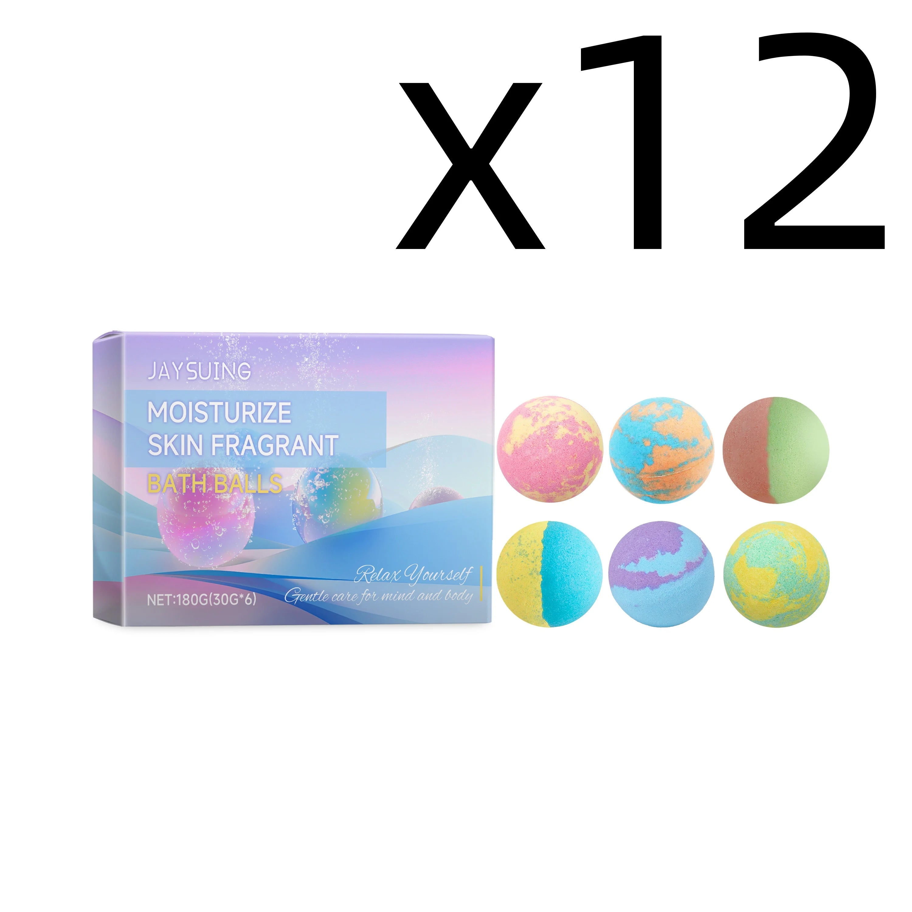 Aromatherapy Bath Bombs Set – Moisturizing & Relaxing 6 pcs Aromatherapy Bath Bombs Zpaxo 6pcs Boxed X 12PCS