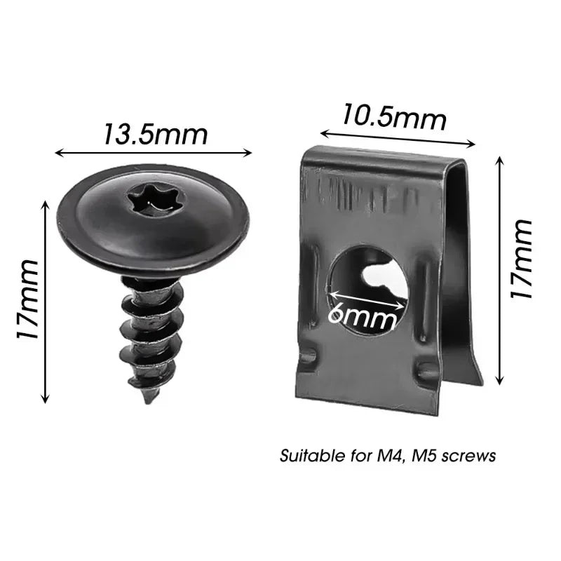 Car Motorcycle Modification Accessories Metal Screw Self-tapping