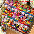 32-Piece Wooden Snowman Christmas Ornaments – Colorful Pom-Pom Christmas Ornament Set Zpaxo Multicolor