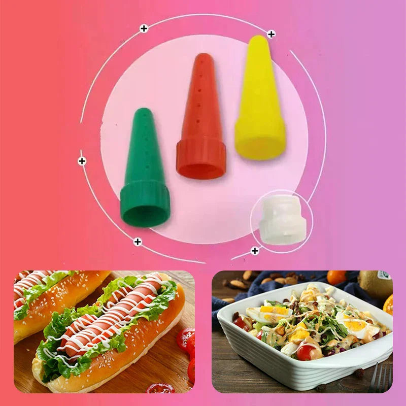 Ketchup Salad BBQ Sauce Squeeze Bottle Plastic Syrup Dispenser Great Zpaxo