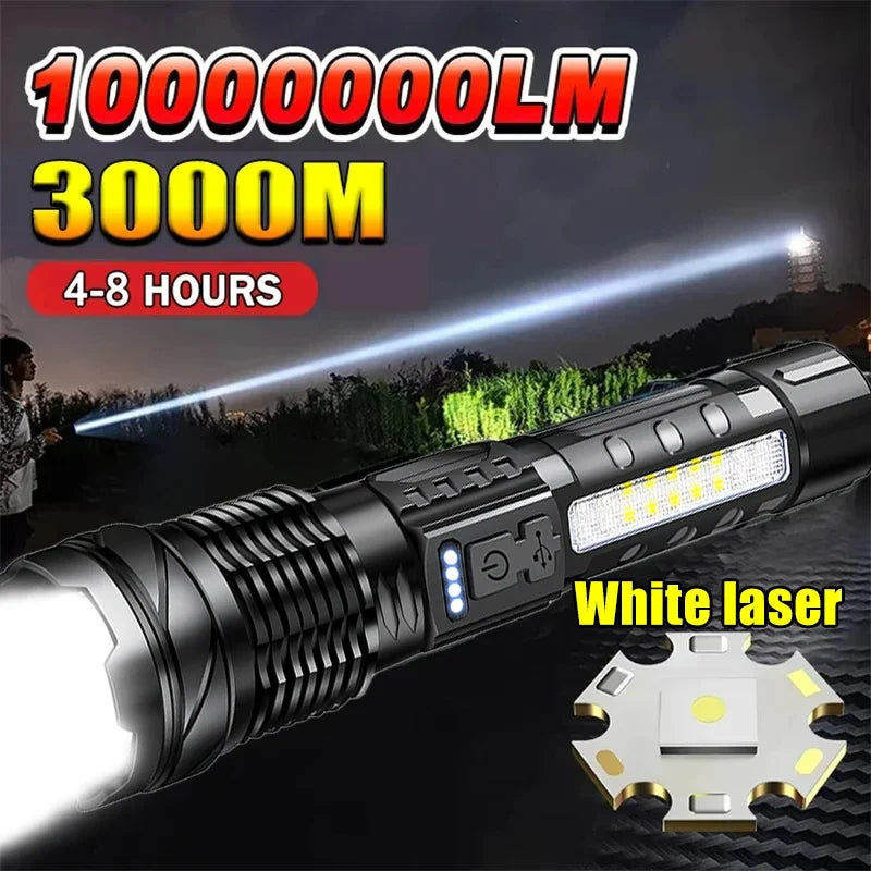 KDULIT XHP70 LED Tactical Flashlight 2300 Lumens Type-C