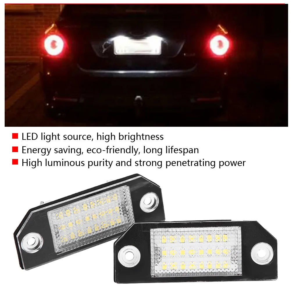 24 LED Beads License Plate Light Lamp C MAX Focus MK2