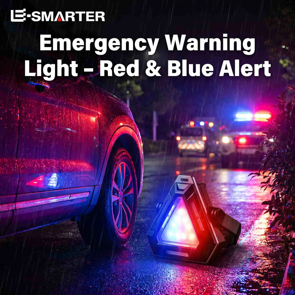 Triangle Warning Flashlight – Magnetic Rechargeable Camping Lamp