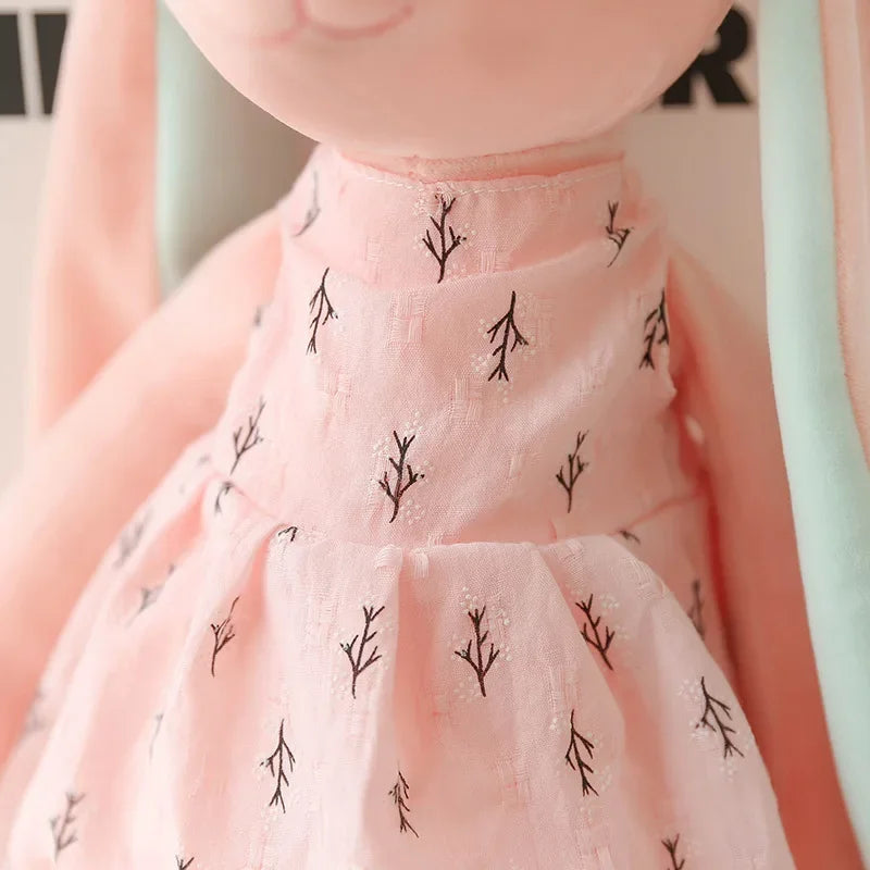 Kawaii Long Ear Rabbit Plush Toys Baby Sleep Comfort Dolls Stuffed