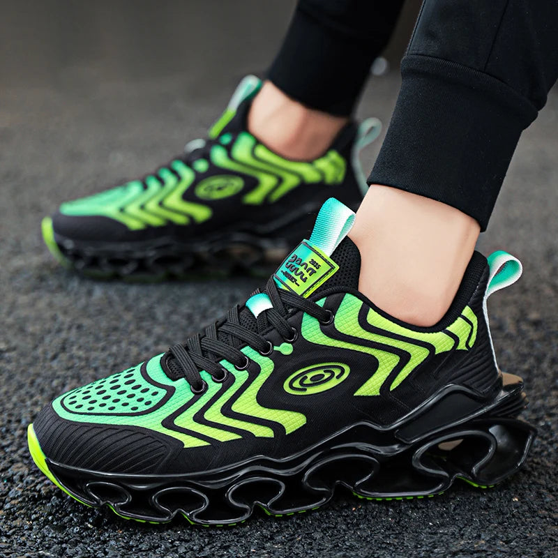 Men's Casual Sneakers Luxury Trainer Shoes Breathable Race Running