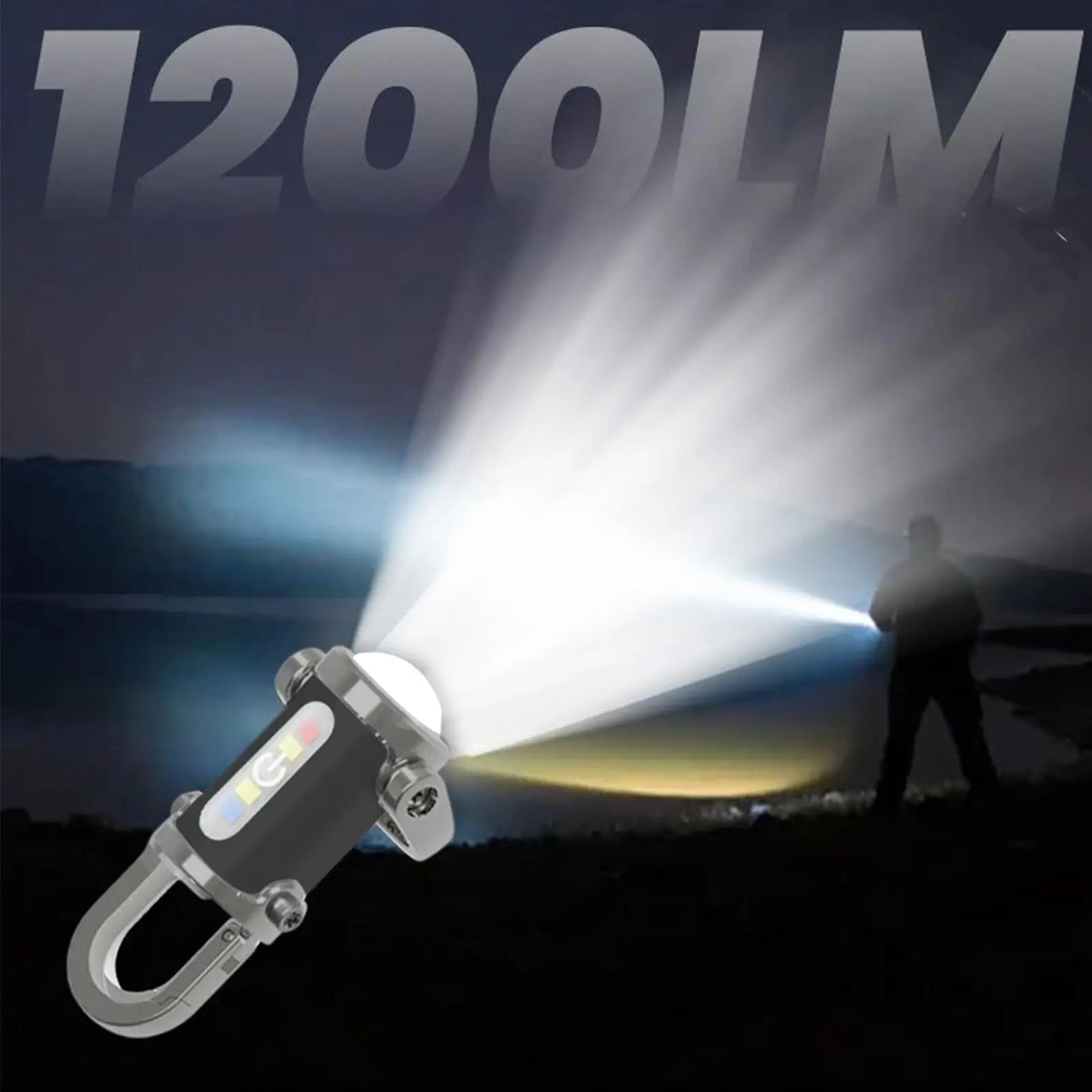 Rechargeable Keychain Flashlight Mini LED Torch Bright Portable