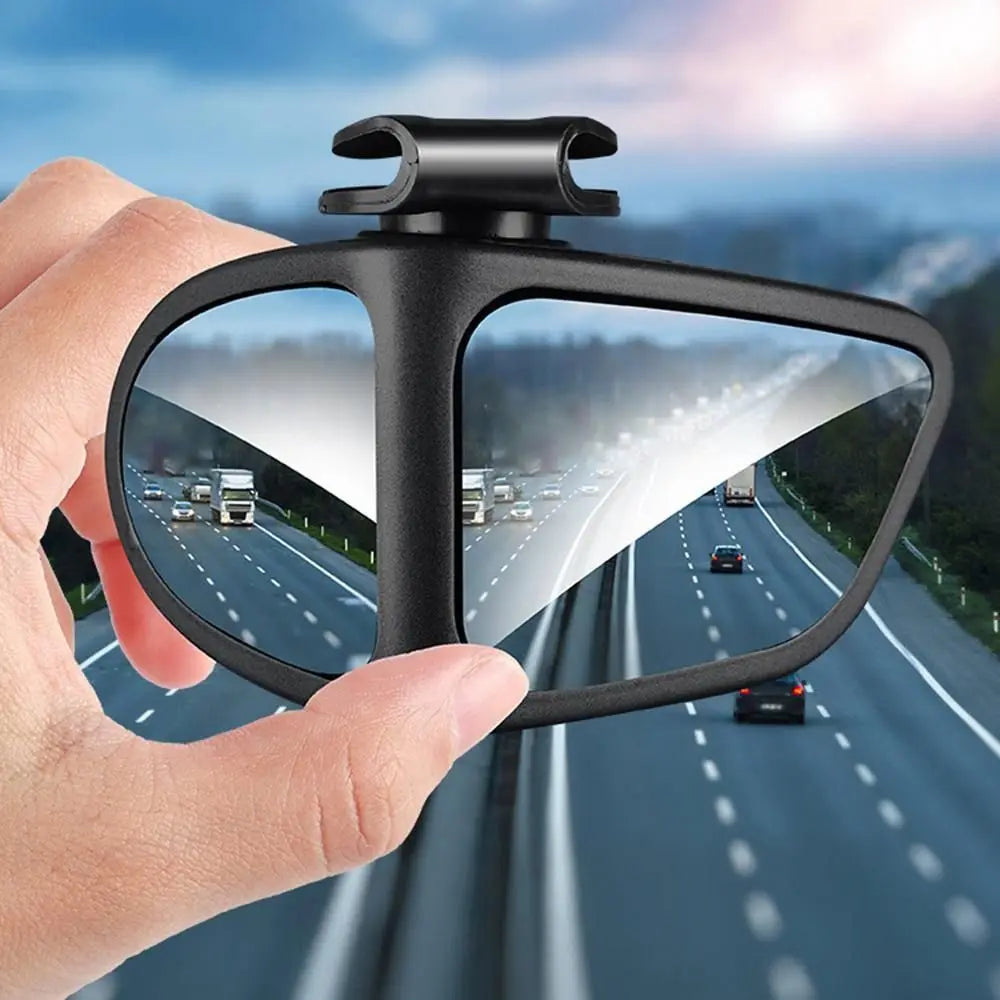 2 Side Car Blind Spot Mirror HD Glass 360 Degree Rotatable Car Rear View Auxiliary Mirror Durable Adjustable Zpaxo