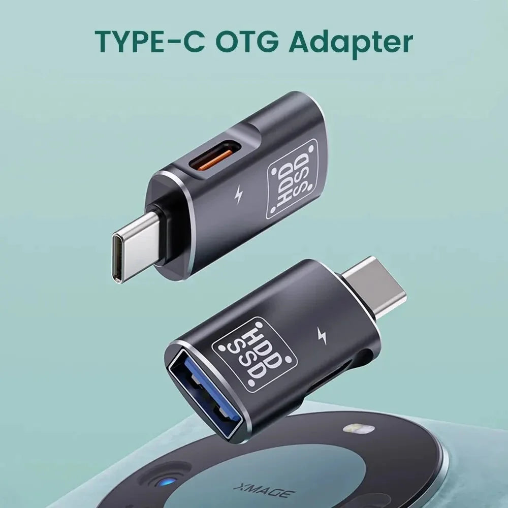 2-in-1 USB-C to USB 2.0 OTG Adapter | Type-C Connector USB-C OTG Adapter Zpaxo