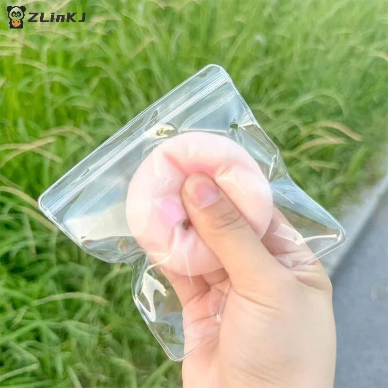 ▶1Pcs Cute Pink Pig Sensory Toy Stress Relief Fidget For Autism And Anxiety Sticky Slow Rising Squeeze Toy For Adults Children Zpaxo