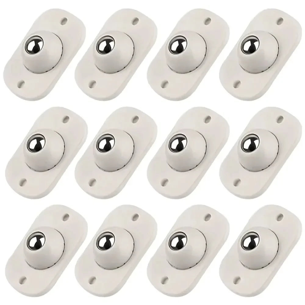 Self-Adhesive Mini Swivel Caster Wheels for Furniture (4–20 Pack) Furniture Caster Wheels Zpaxo 12pc