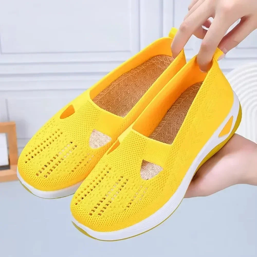 Women's Shoes Spring Middle Aged Elderly Mom Soft Soled Breathable