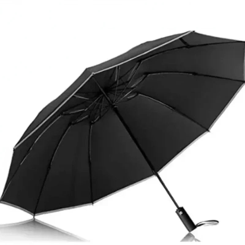Men Women Umbrella Fully Automatic Reverse Folding Umbrella with Windproof Reflective Stripe UV Umbrellas Zpaxo