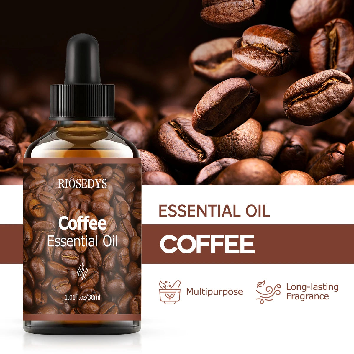 Coffee Essential Oil Natural Fragrance Suitable Body Massage Zpaxo