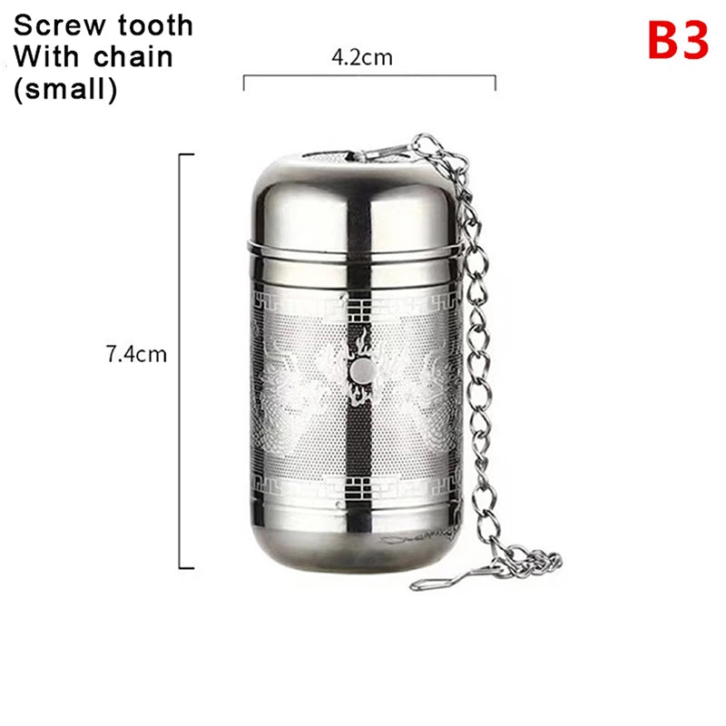Stainless Steel Teapot Reusable Mesh Infuser Tea Strainer Leaf Spice Zpaxo B3