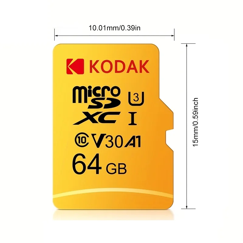 Kodak Micro SD Card Mini SD Class10 32GB 64GB 128GB 256GB High Speed Write Super Compatibility Phone Camera Meomory Card Zpaxo