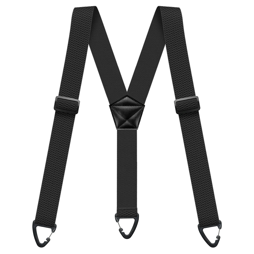 Hidden Suspenders for Men Heavy Duty Work Under Y Back Suspender Clothes 1.5 Inches with 3 Snap Loop Zpaxo