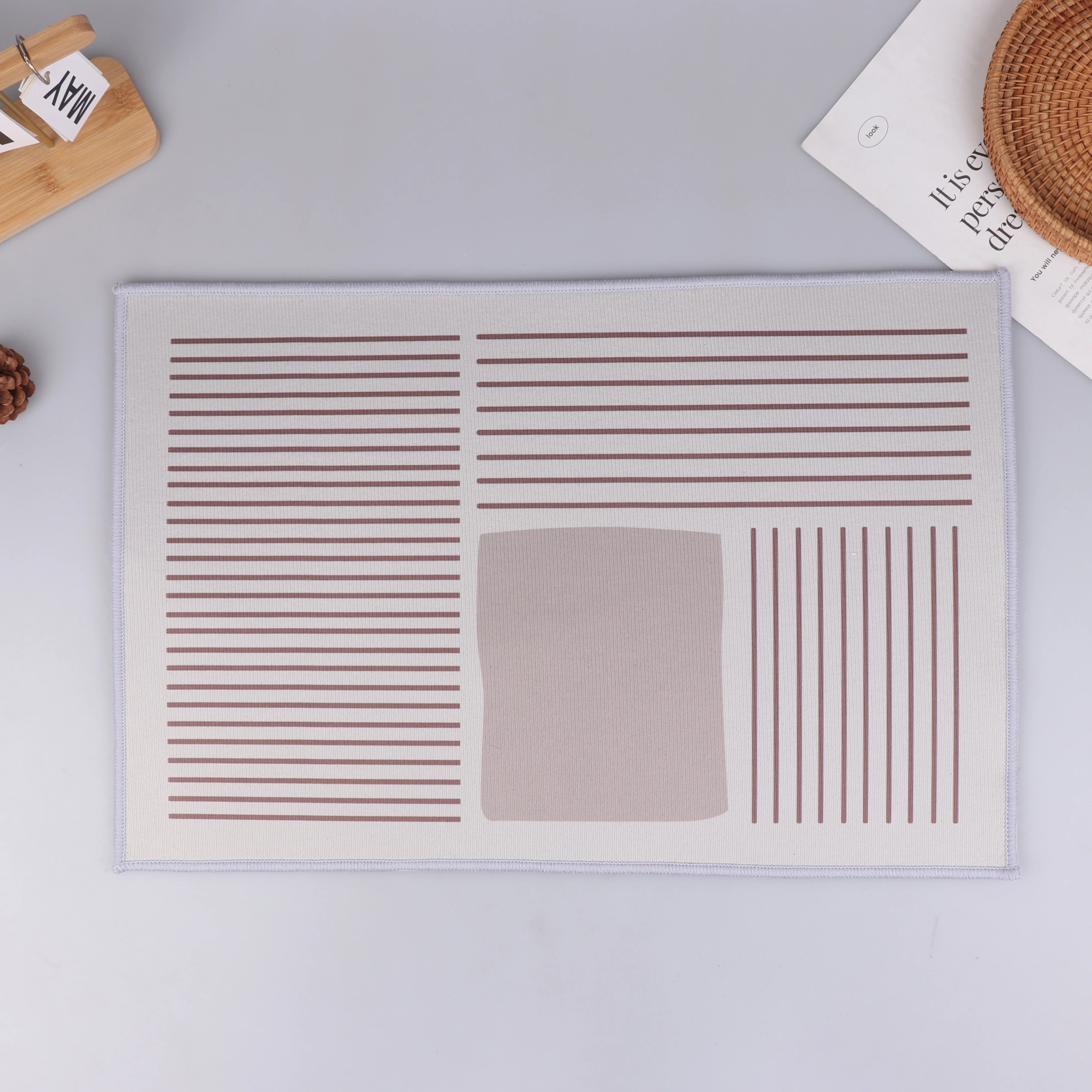 Simple Diatomite Bathroom Mat Household Doorway Water-absorbent Zpaxo A10