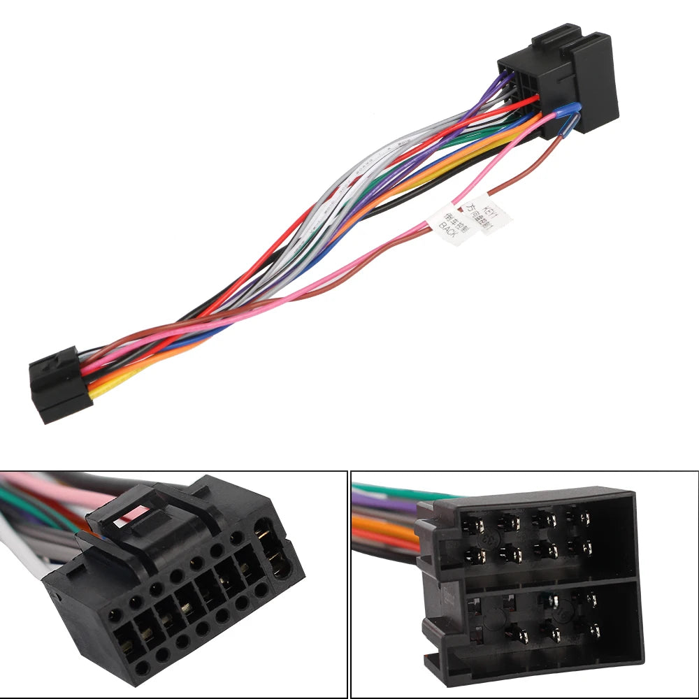 Wire Harness Adaptor Car Stereo Radio ISO Standard Connector Adapter