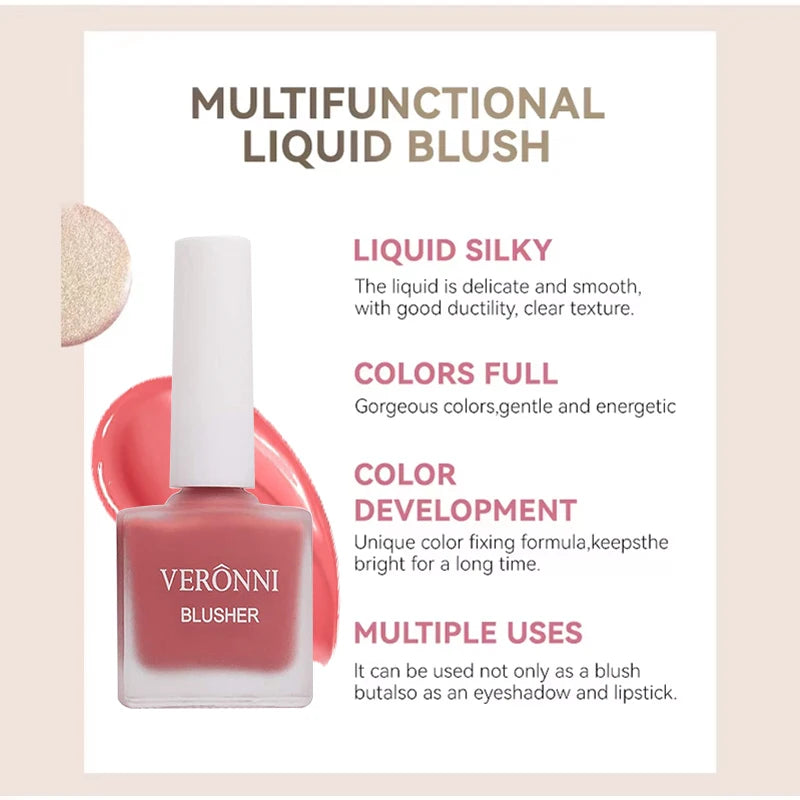 Dewy Velvet Liquid Blush-medium Coverage Brightening Cream Blush Zpaxo