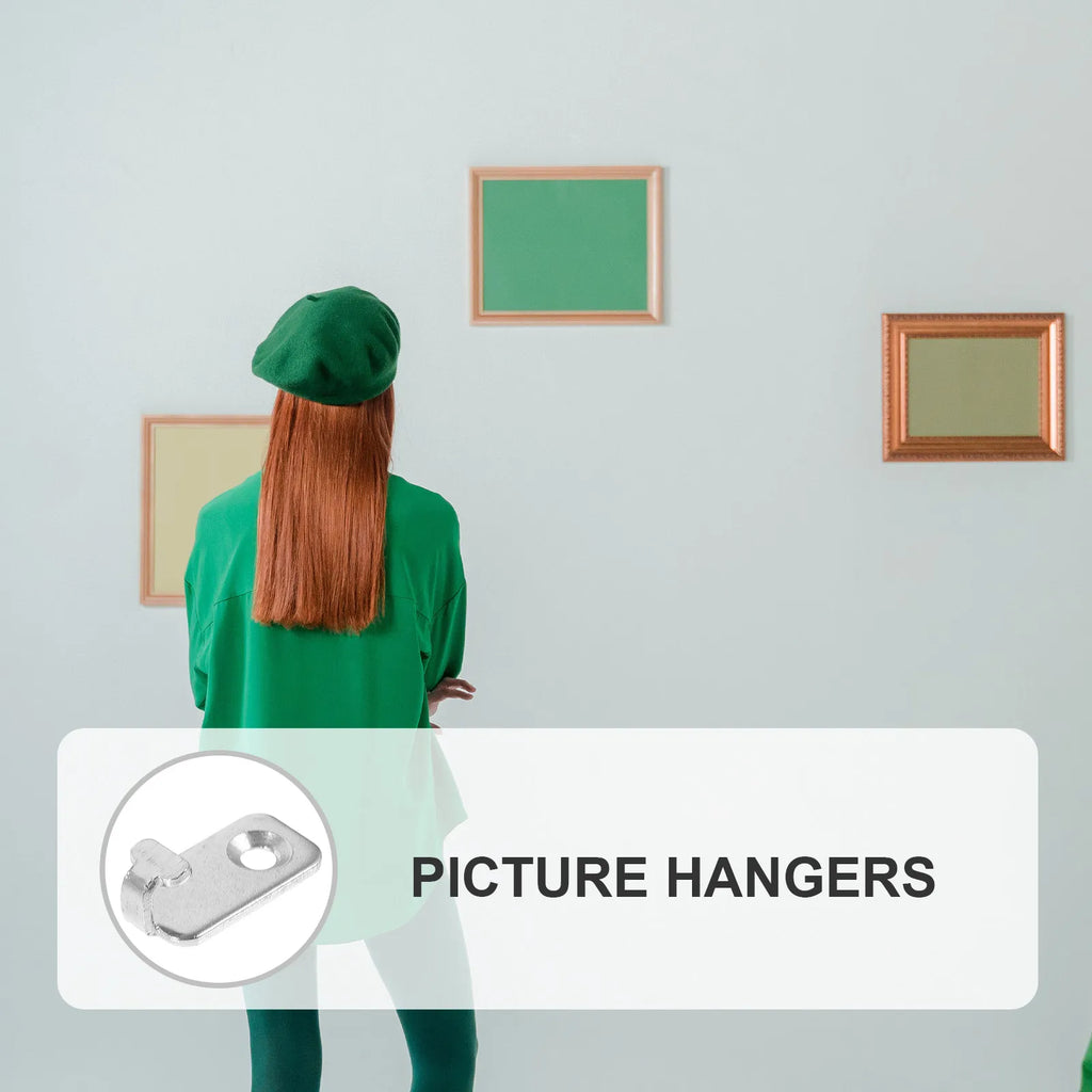 Wall Mounted Mini Hook Hanging Pictures Photo Frame Hanger Stainless