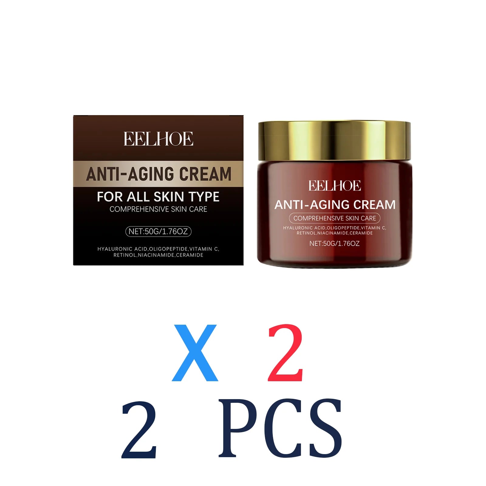 Intensive Repair Facial Cream for Very Dry Skin Hyaluronic Acid Collagen Moisturizer Barrier Cream for Flaky Skin Hydration Zpaxo 2 Pcs