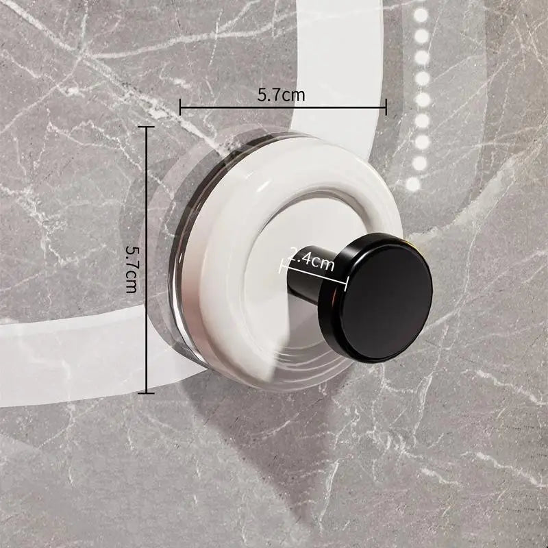 Suction Cup Wall Hooks No-Drill ABS 4-Pack | Bathroom & Kitchen Suction Cup Hooks Zpaxo B