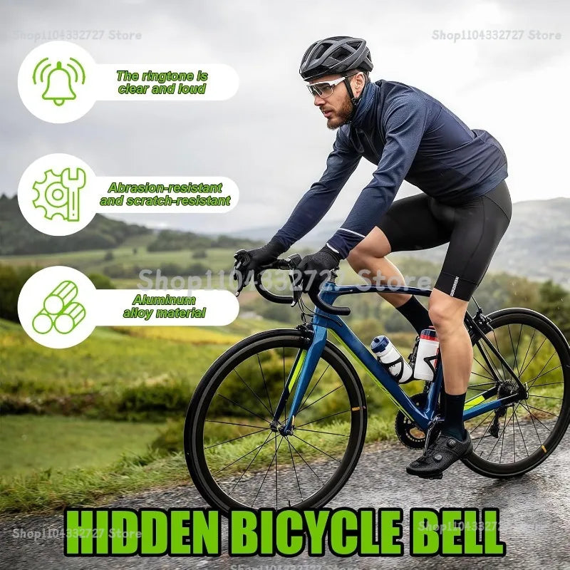 Road Bike Mountain Bike Horns Stainless Steel Invisible Bicycle Bells Accessories Bike Safety Cycling Call Riding Safety Accesso Zpaxo