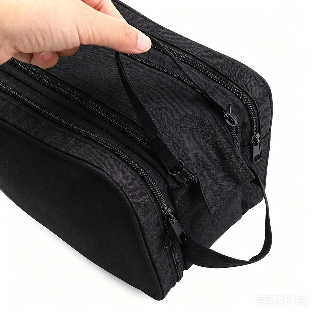 Toiletry Bag Men Waterproof Leakproof Multi-compartment Mesh Pocket