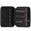 Hard Carry USB Flash Drive Case, Thumb Drive, Memory Card SD SDXC SDHC Card Holder Organizer, Electronic Accessories Storage Bag Zpaxo black