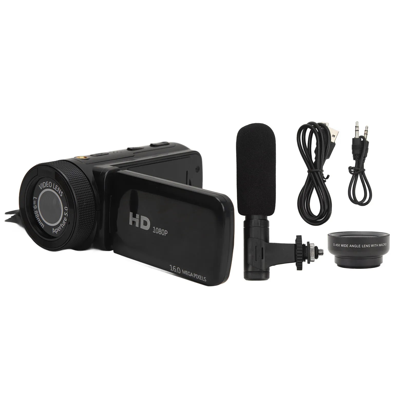 Video Camera Camcorder Supporting Stereo Recording IPS USB Interface