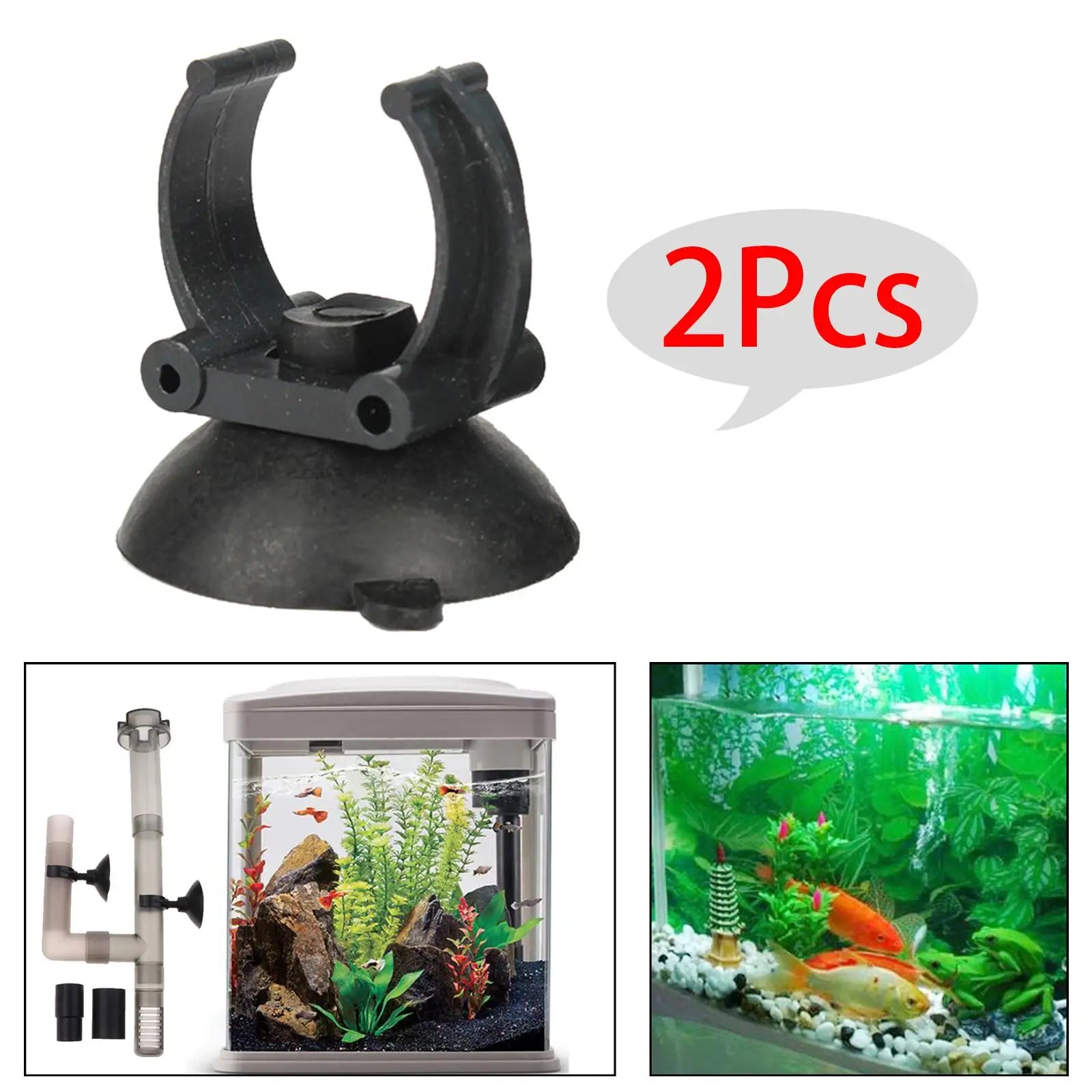 10 Pieces Aquarium Heater Suction Cups Fixing Clip Heating Rod Holders Clamps 35mm Diameter for Fish Tank Accessories Zpaxo