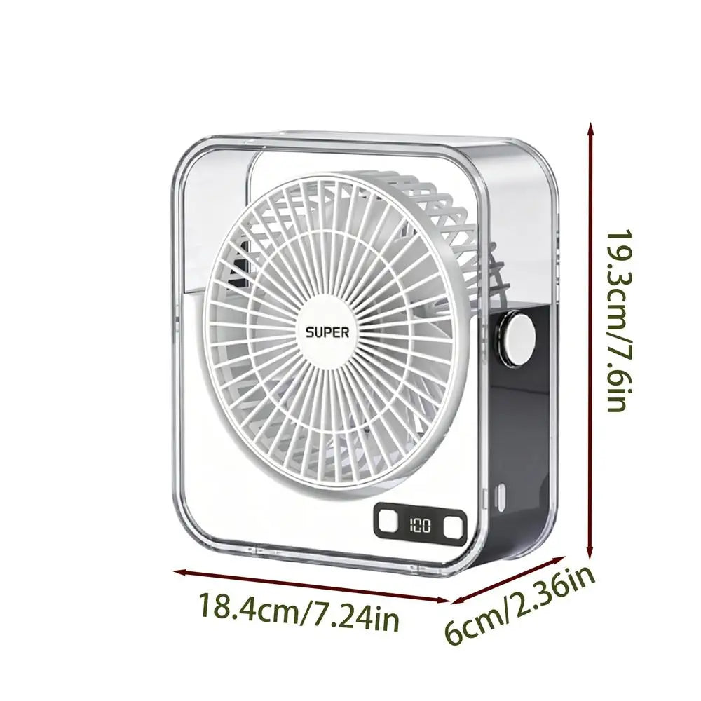 Small Desk Fan Speed Adjustable Long-lasting Silent Tabletop Office Zpaxo China Mainland White