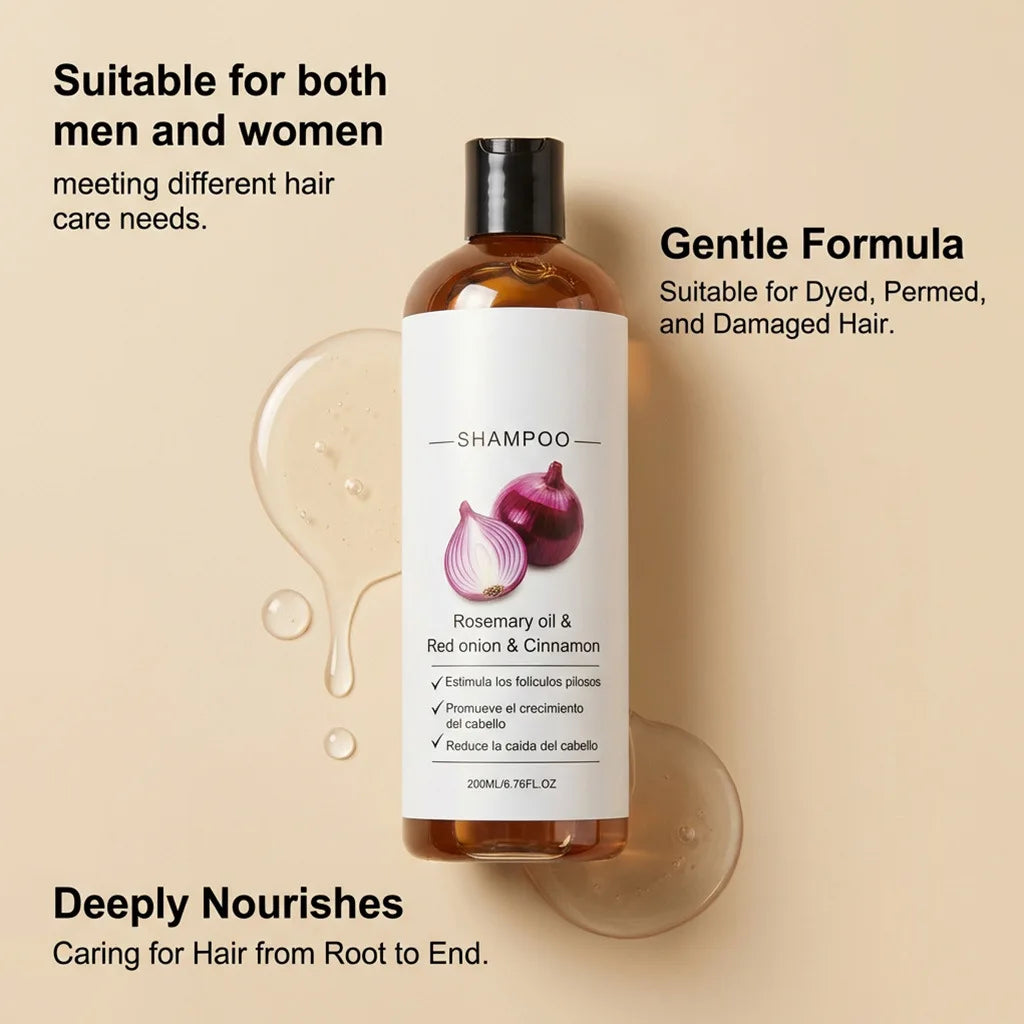 Onion Cassia Shampoo – Strengthen Hair & Repair Damage 200ml Hair Care Shampoo Zpaxo