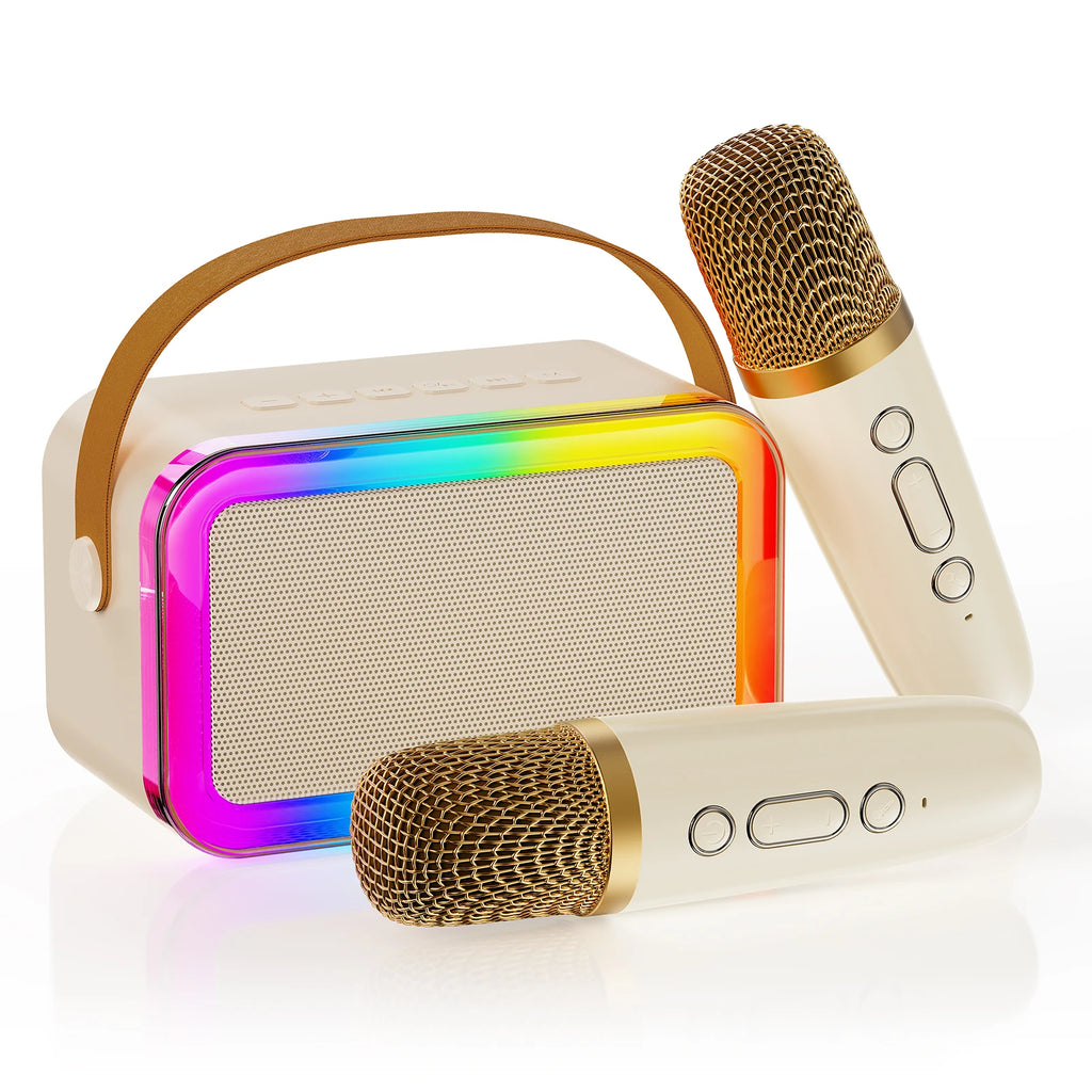 Karaoke Machine Kids Adults Portable Bluetooth Speaker 2 Wireless