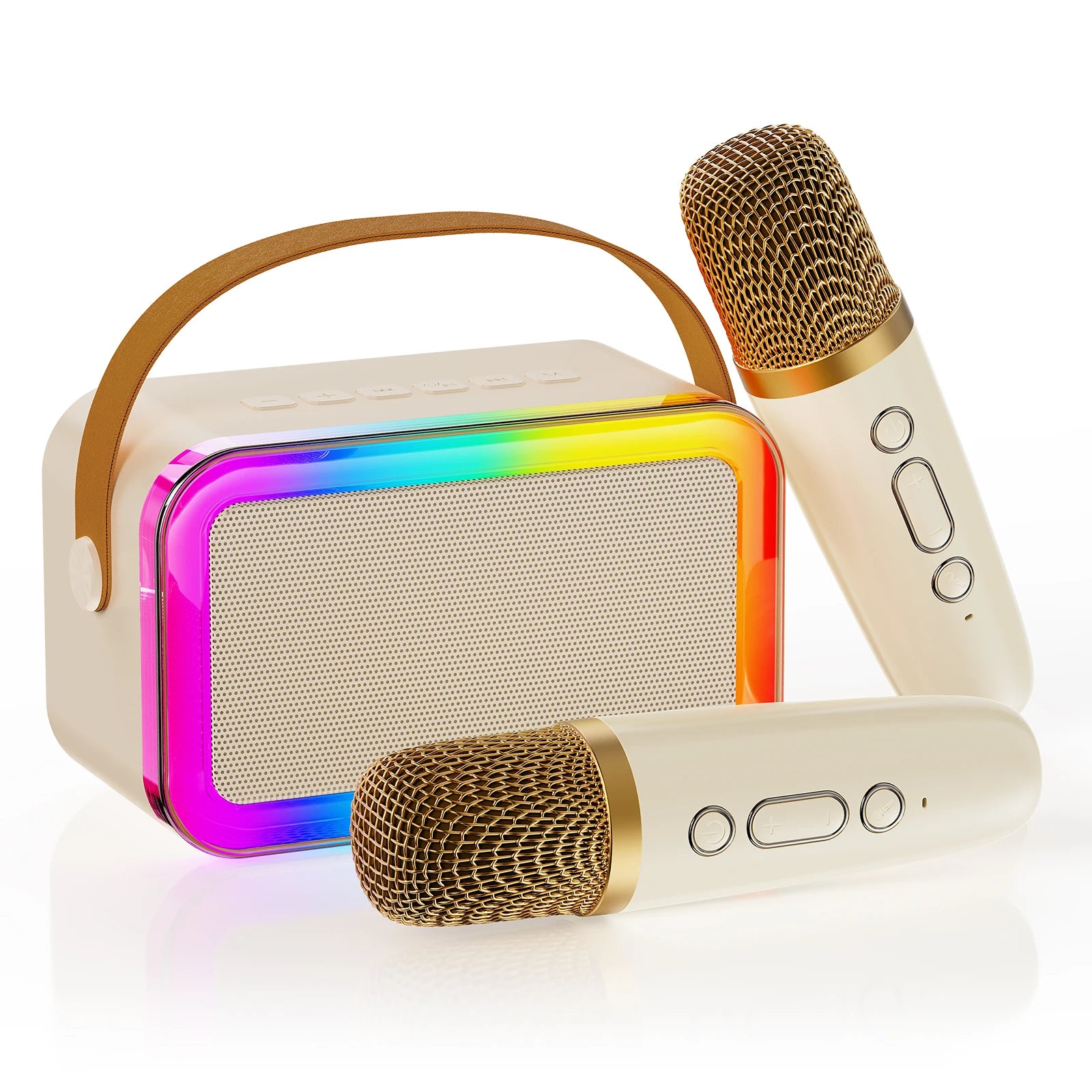 Karaoke Machine Kids Adults Portable Bluetooth Speaker 2 Wireless