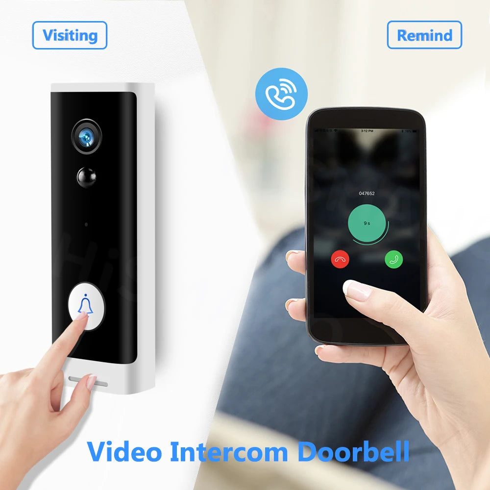 Tuya WIFI Doorbell 1080P Wireless Security Camera DC AC Battery Powered Smart Home Monitor With Alexa Google Door bell Camera Zpaxo