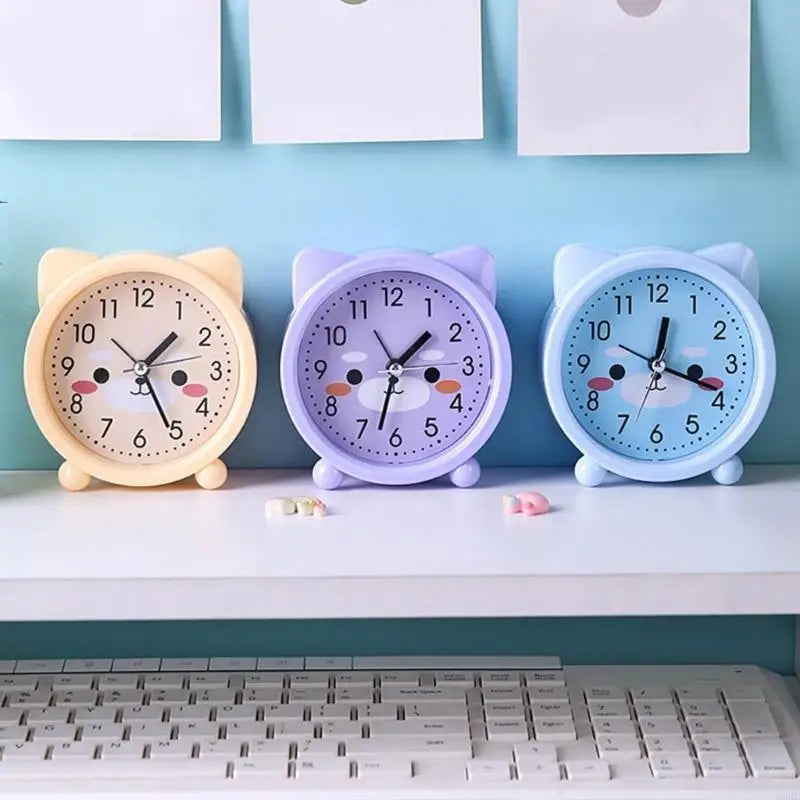 Desk Clock Animal Alarm Children Lovely Ears Finishing