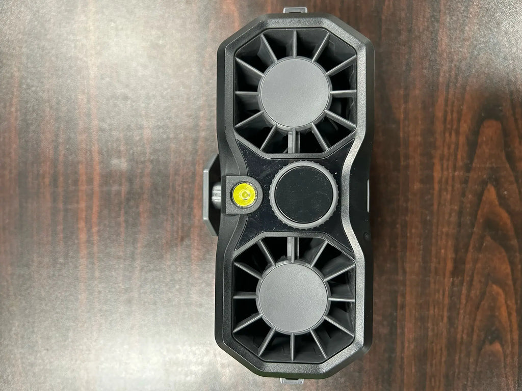 Dual Vent Waist Fan, Portable Neck Fan with Emergency Flashlight Clip on Fan, 15000RPM 199 Wind Speeds, Smart Digital Display Zpaxo