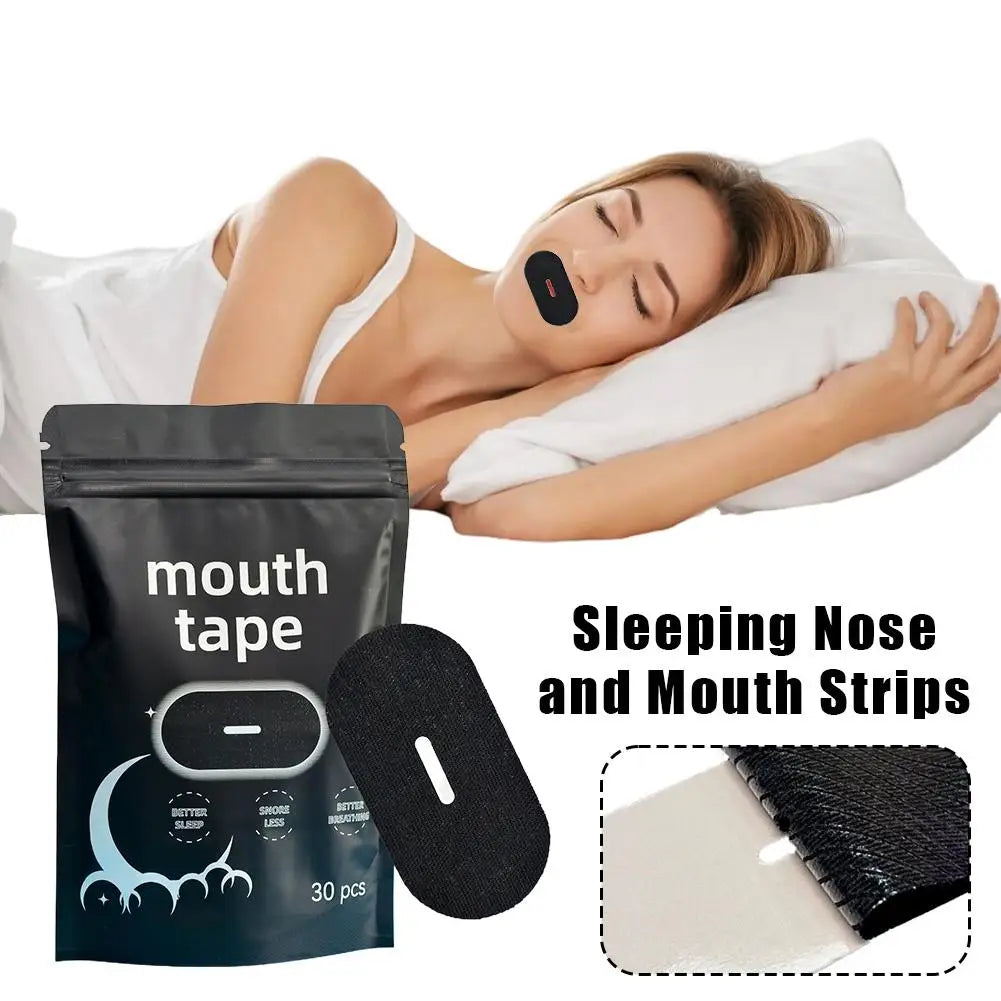 30-Pack Anti-Snoring Mouth Strips | Breathable Sleep Tape Anti-Snoring Sleep Strips Zpaxo