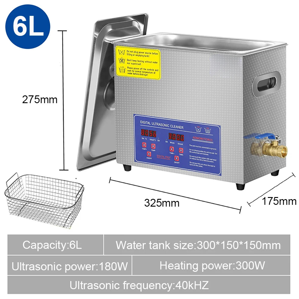 Ultrasonic Cleaner Heated Portable Lave-dishes Washing Machine