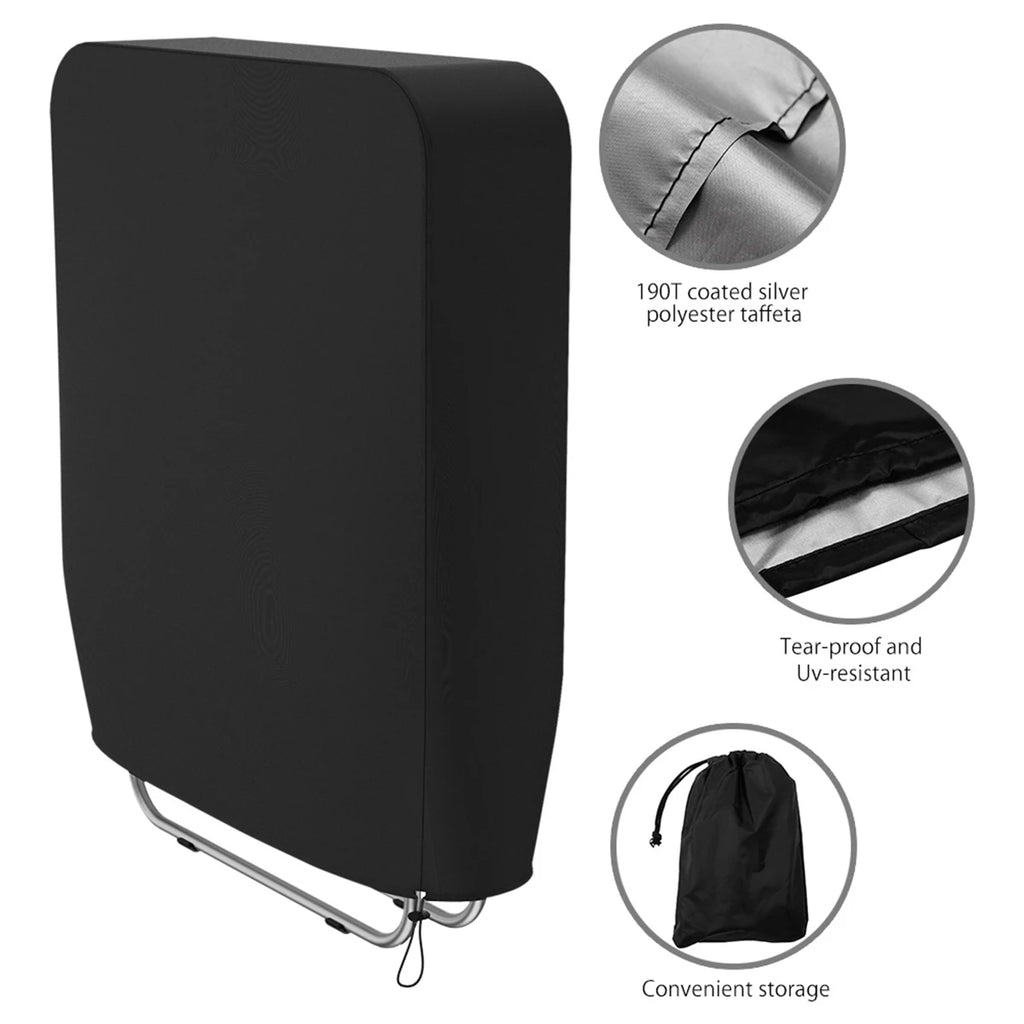 1/2PC Folding Reclining Chair Cover Dustproof Garden Reclining Covers Waterproof Prevent Sunburn Lounger Cover with Storage Bag Zpaxo