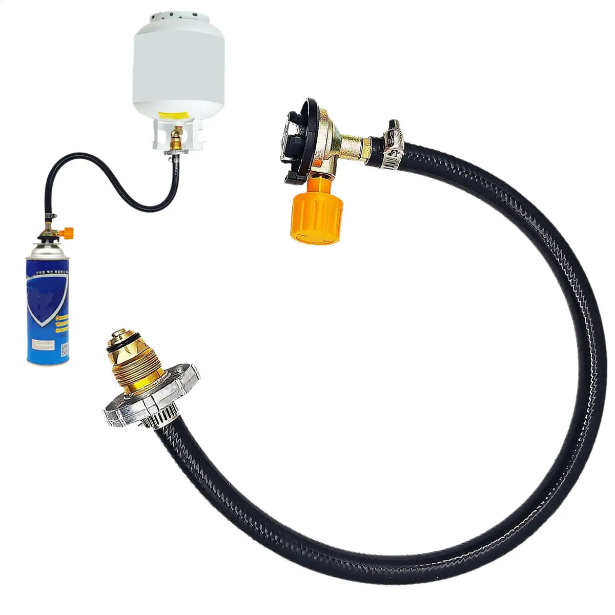 Propane Refill Adapter Valve Tank Hose Pressure Connector Extension Zpaxo