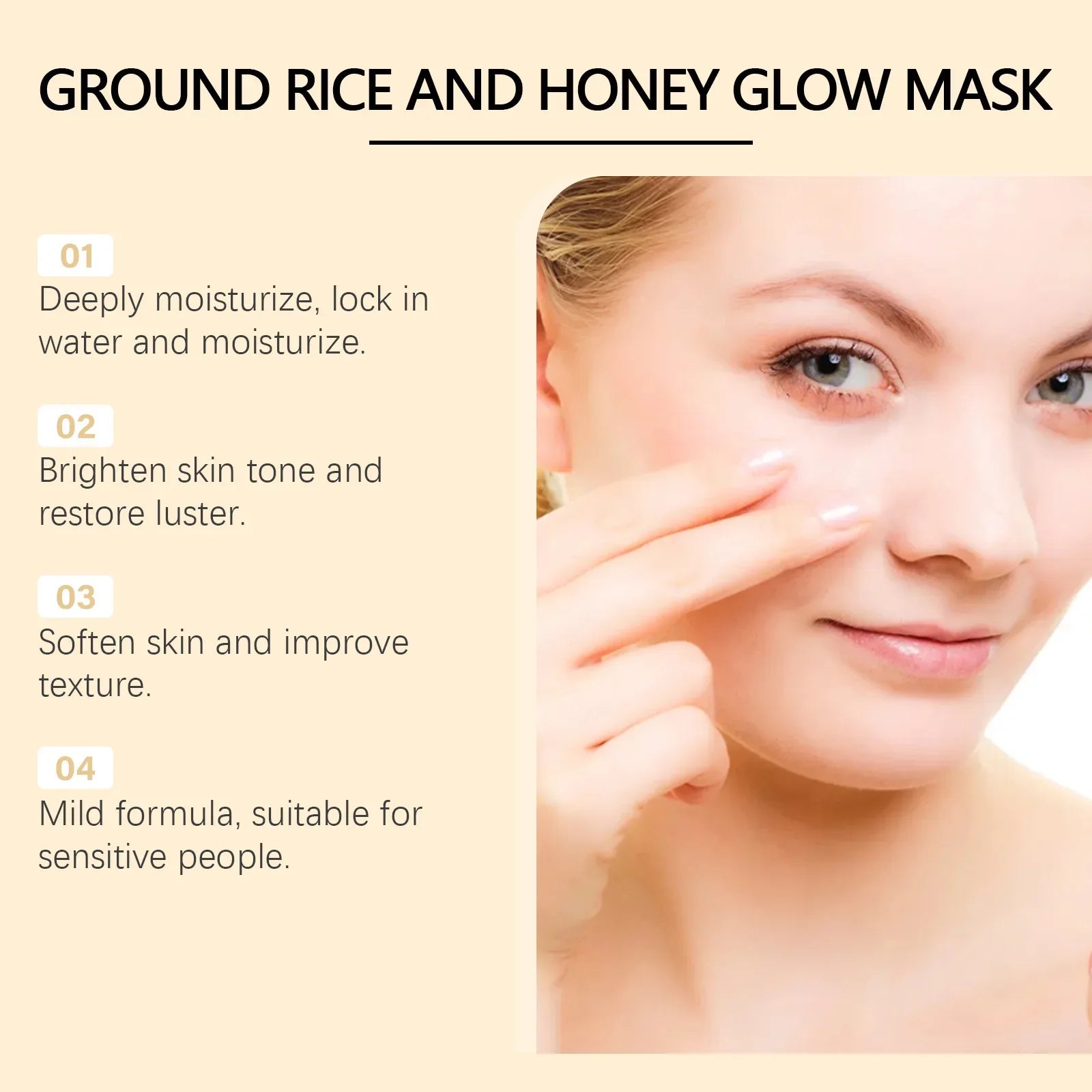 Hoygi Rice & Honey Face Mask – Hydrating, Brightening, Pore Minimizing Hydrating Face Mask Zpaxo