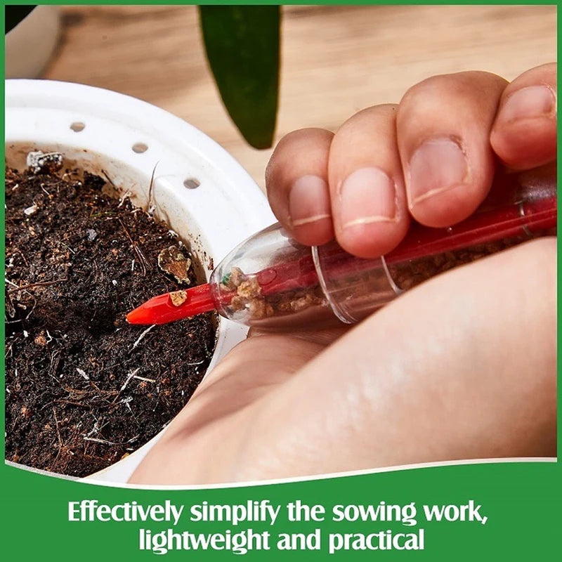 1pcs Handheld Seed Dispenser Mini Manual Seeder Tool For Garden Planting Flower Pot & Garden Bed Essential Gardening Supplies Zpaxo