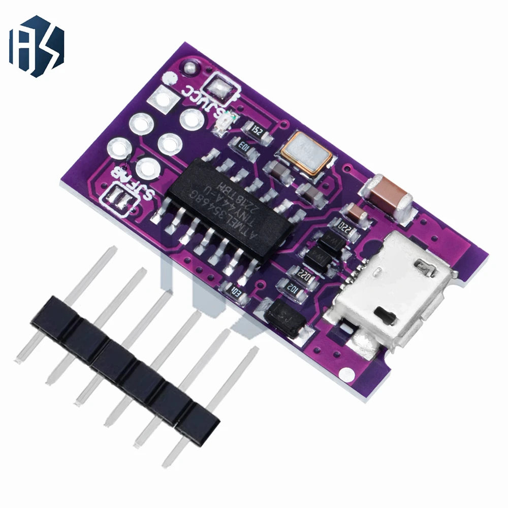 Micro USB Tiny AVR ISP ATtiny44 ATTiny45 ATTiny85 USBTinyISP Zpaxo