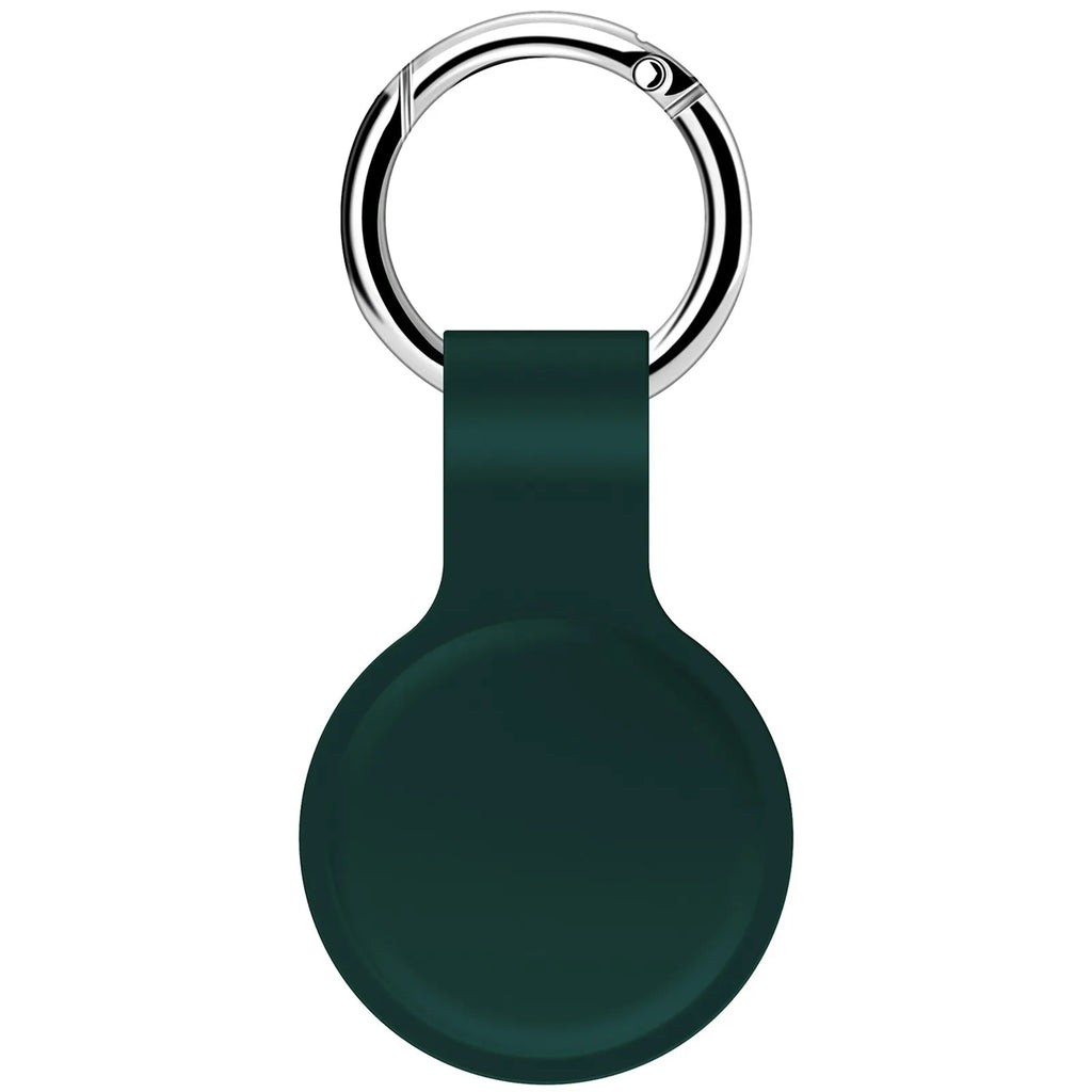 Waterproof Tracker Sleeve For AirTag Silicone Protective Case Anti Lost Key Finder Cover For Keys Pet Collar Bag Wallet Luggage Zpaxo Green