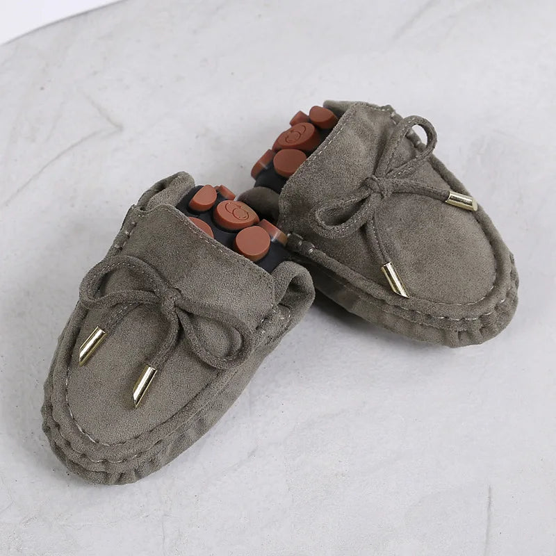 2022 Autumn New Mother Shoes women's Single Shoes Peas Shoes Leather Soft Bottom Wedge Loafers Butterfly Flats Zpaxo