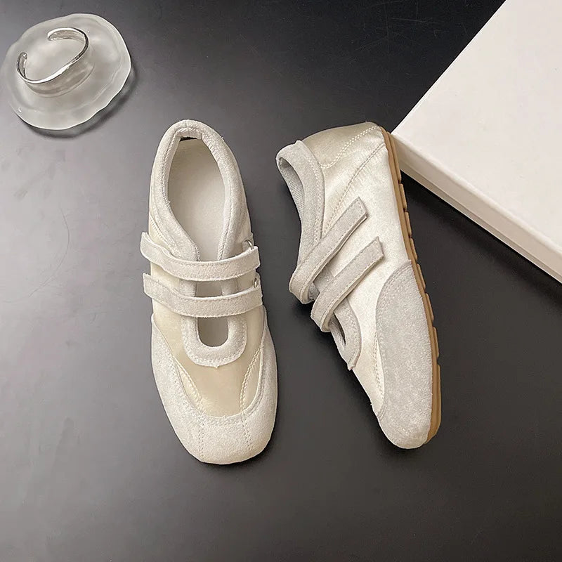 Flat Shoes for Women 2025 Spring Autumn New Retro Round Toe Ballet Shoes for Women Mary Jane Shoes for Women Zapatos De Mujer Zpaxo