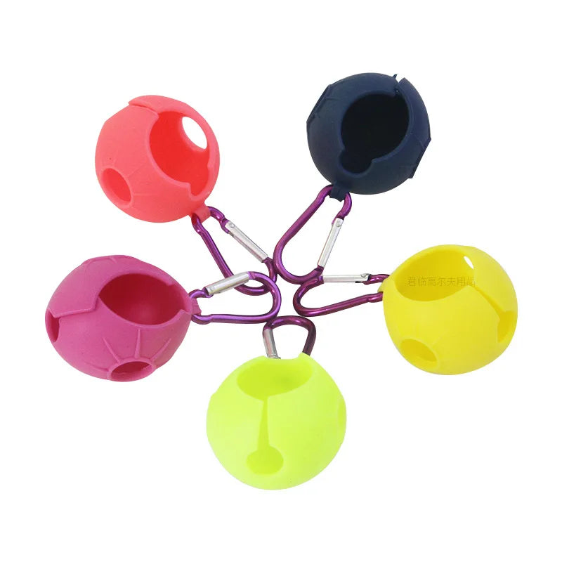 Portable Golf Ball Hook Holder Protective Cover Silicone Sleeve Zpaxo